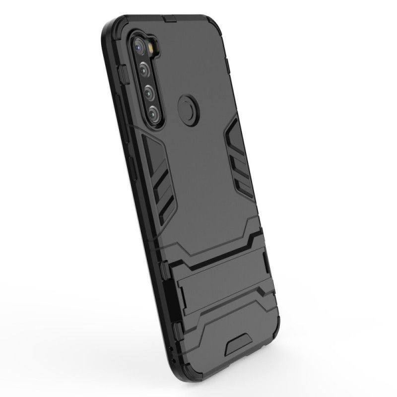 Etui Xiaomi Redmi Note 8T Czerwony Czarny Wyjątkowo Wytrzymały Język