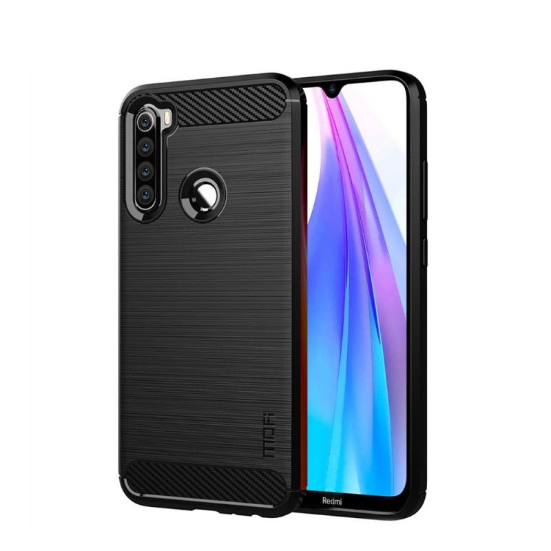 Etui Xiaomi Redmi Note 8T Szary Czarny Mofi Szczotkowane Włókno Węglowe