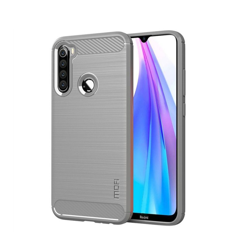 Etui Xiaomi Redmi Note 8T Szary Czarny Mofi Szczotkowane Włókno Węglowe