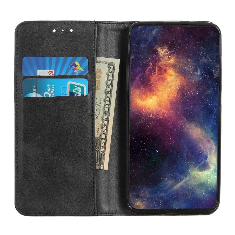 Flip Kotelot Xiaomi Redmi Note 8T Czarny Elegancka Dwoina Etui Ochronne