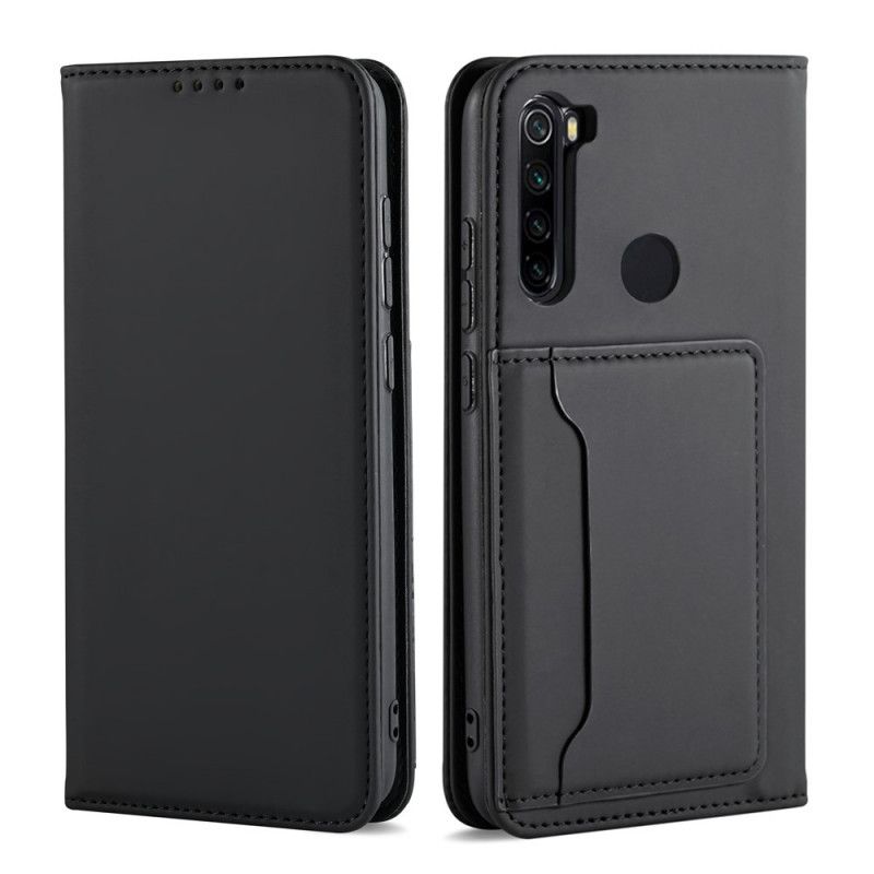 Flip Kotelot Xiaomi Redmi Note 8T Czerwony Czarny Uchwyt Na Kartę Pomocniczą