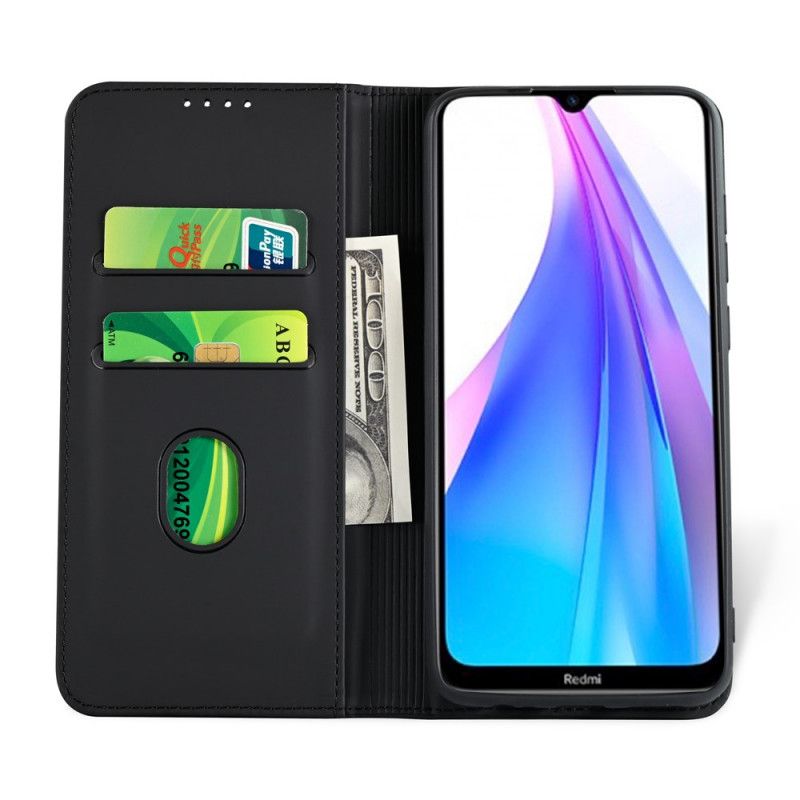 Flip Kotelot Xiaomi Redmi Note 8T Czerwony Czarny Uchwyt Na Kartę Pomocniczą