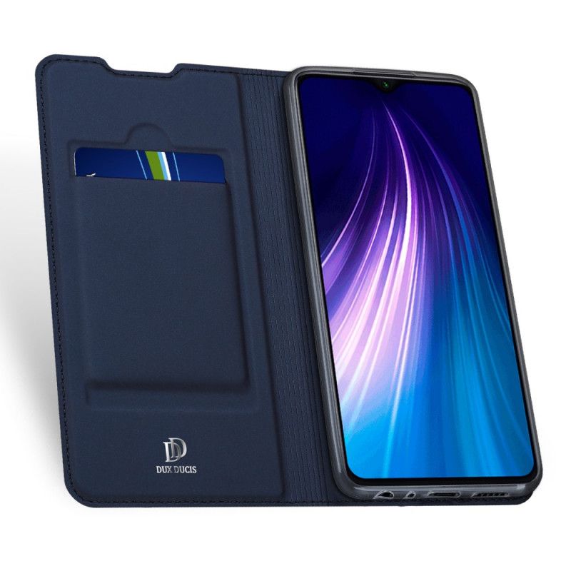 Flip Kotelot Xiaomi Redmi Note 8T Granatowy Czarny Skóra Pro Dux Ducis Etui Ochronne