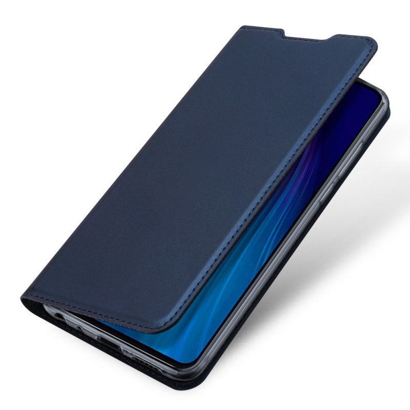 Flip Kotelot Xiaomi Redmi Note 8T Granatowy Czarny Skóra Pro Dux Ducis Etui Ochronne