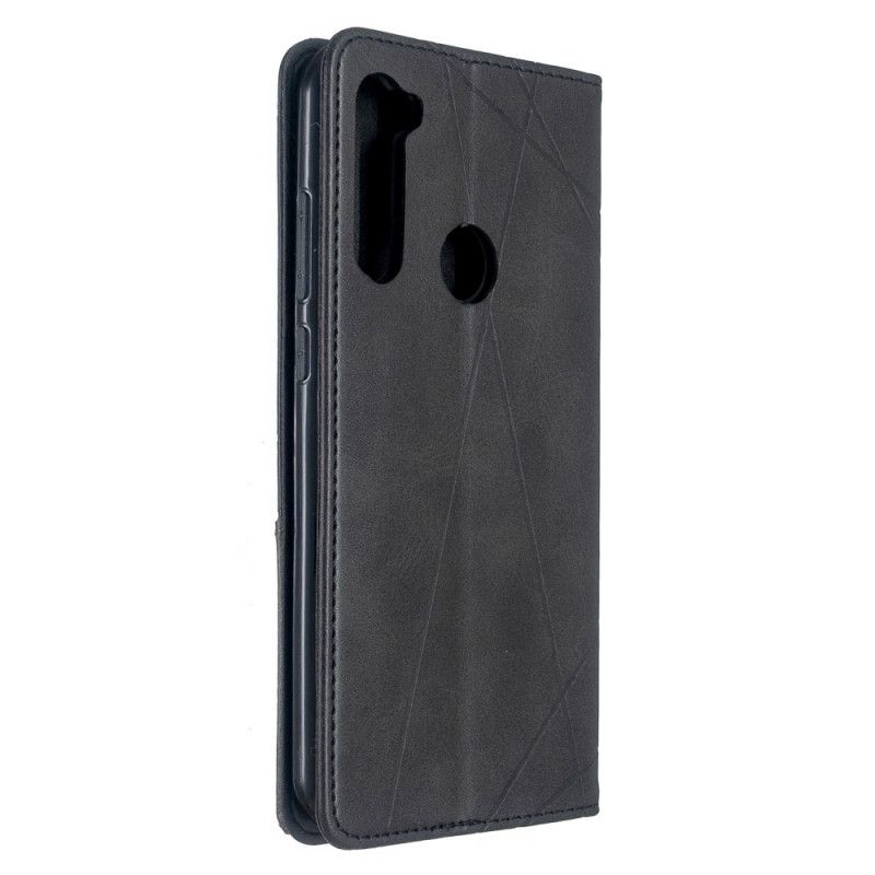 Flip Kotelot Xiaomi Redmi Note 8T Szary Czarny Styl Artysty