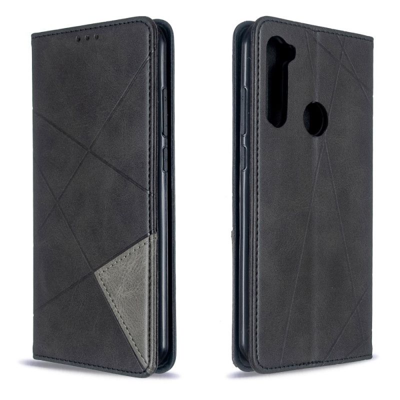 Flip Kotelot Xiaomi Redmi Note 8T Szary Czarny Styl Artysty