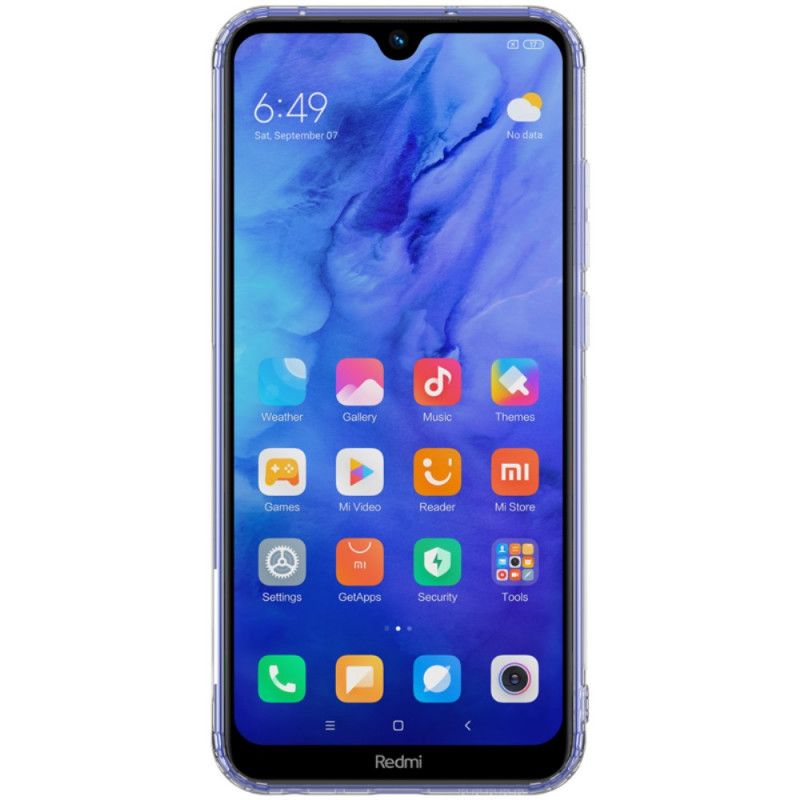 Futerały Xiaomi Redmi Note 8T Szary Przezroczysty Nillkin