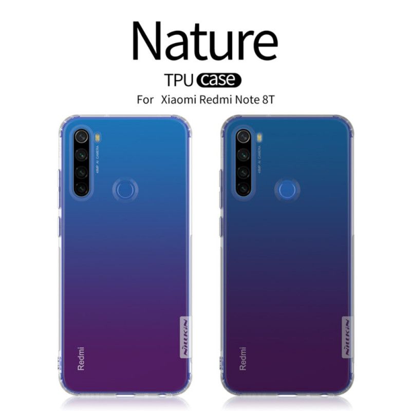 Futerały Xiaomi Redmi Note 8T Szary Przezroczysty Nillkin