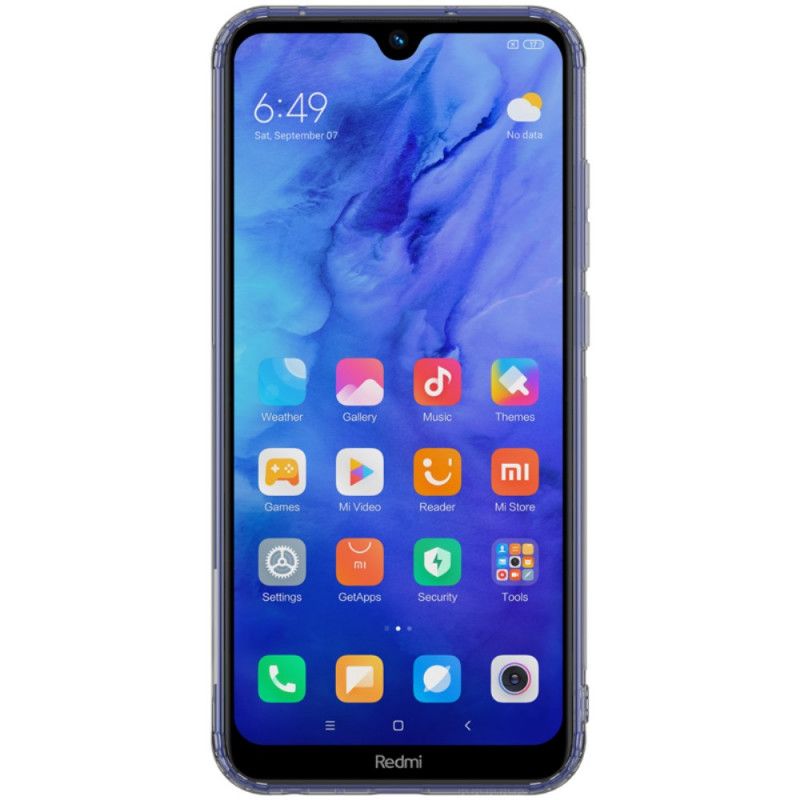 Futerały Xiaomi Redmi Note 8T Szary Przezroczysty Nillkin