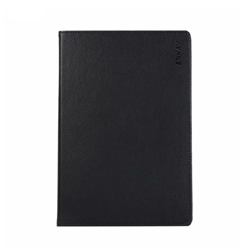 Case Samsung Galaxy Tab S7 Biały Czarny Etui na Telefon Obracana O 360 ° Imitacja Skóry Liczi Enkay