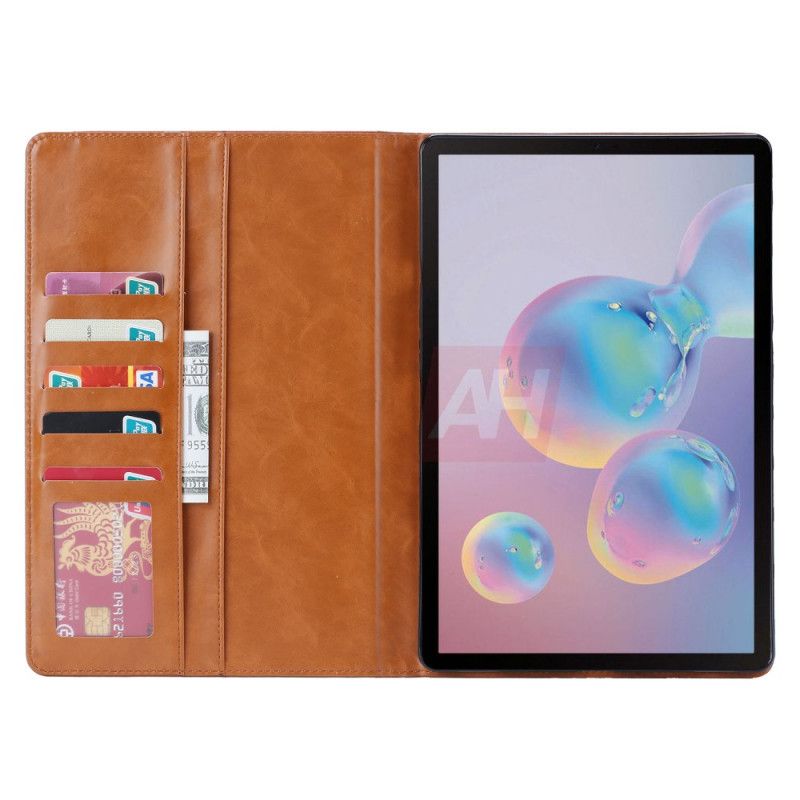 Case Samsung Galaxy Tab S7 Czerwony Czarny Etui na Telefon Zestaw Kart