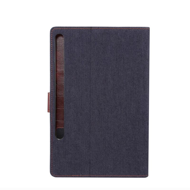 Etui Folio Samsung Galaxy Tab S7 Granatowy Czarny Dżinsy Etui Ochronne