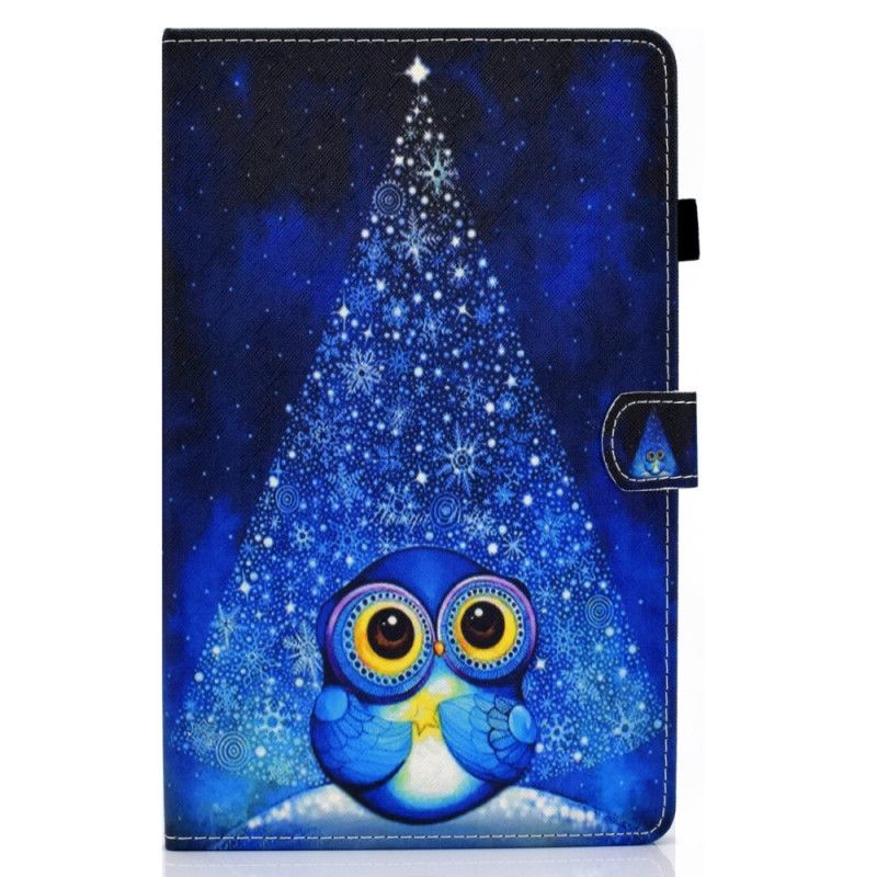 Etui Folio Samsung Galaxy Tab S7 Jasnoniebieski Ciemnoniebieski Sowa Etui Ochronne