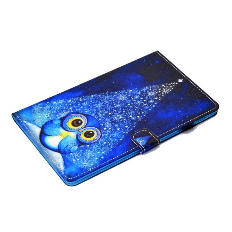 Etui Folio Samsung Galaxy Tab S7 Jasnoniebieski Ciemnoniebieski Sowa Etui Ochronne