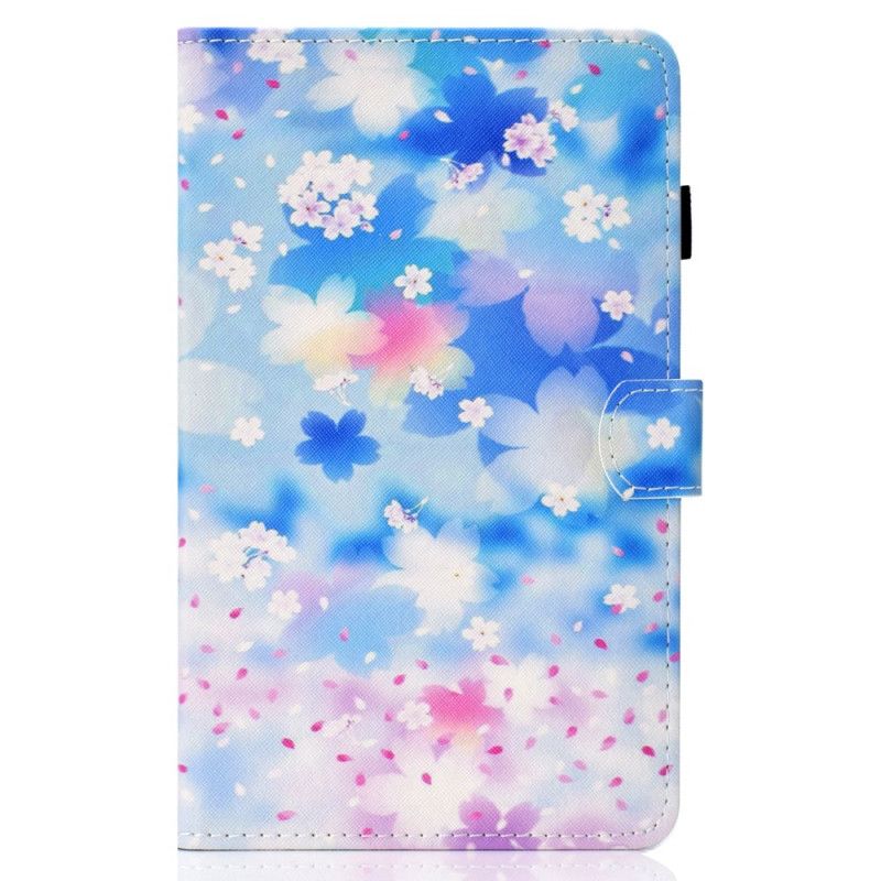 Etui Folio Samsung Galaxy Tab S7 Kwiaty Akwarelowe Etui Ochronne