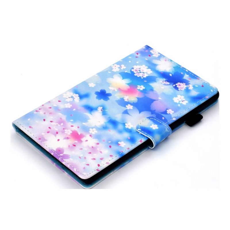 Etui Folio Samsung Galaxy Tab S7 Kwiaty Akwarelowe Etui Ochronne