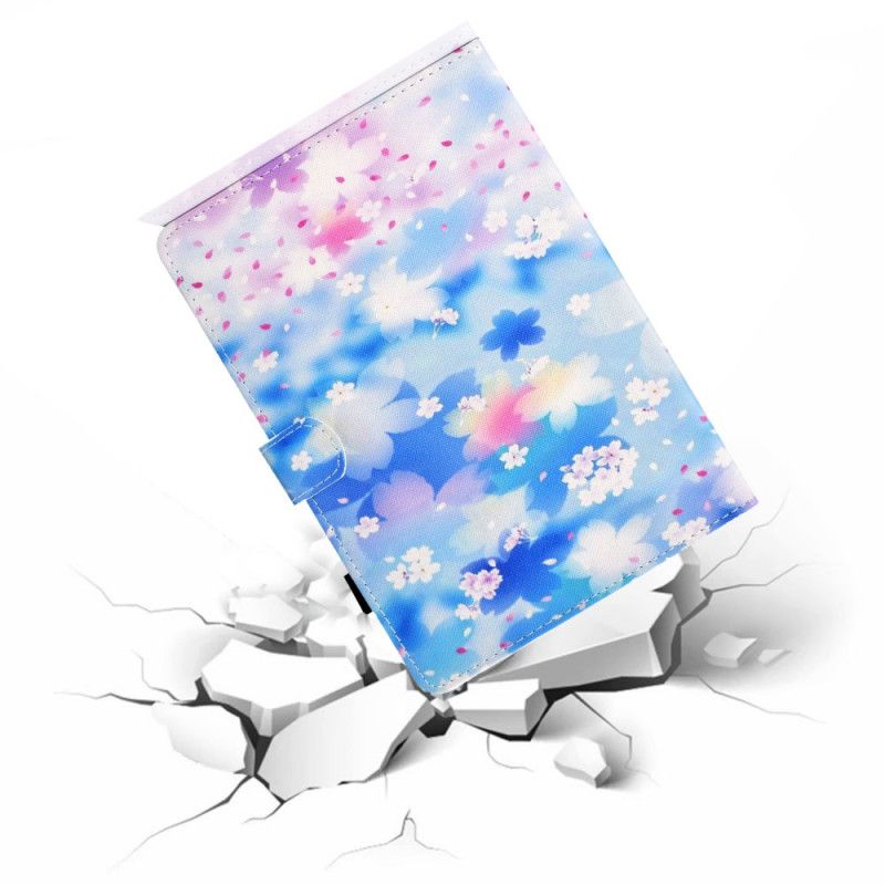 Etui Folio Samsung Galaxy Tab S7 Kwiaty Akwarelowe Etui Ochronne