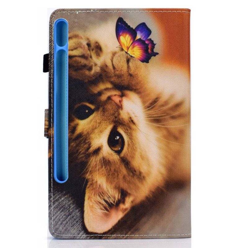 Etui Folio Samsung Galaxy Tab S7 Mój Kotek I Motyl Etui Ochronne