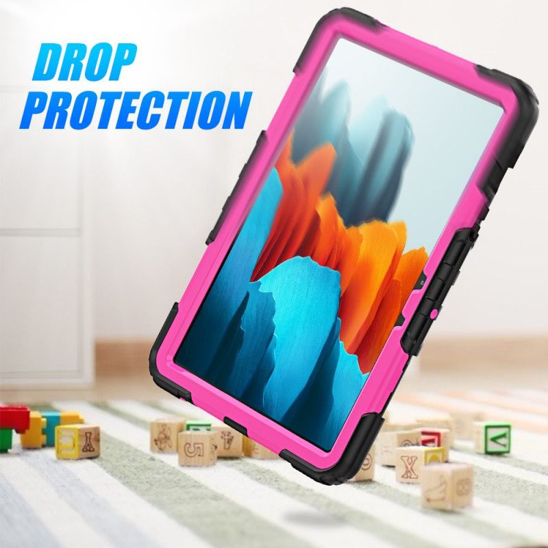 Etui Samsung Galaxy Tab S7 Ciemnoniebieski Magenta Dwukolorowy Wielofunkcyjny 2 Etui Ochronne