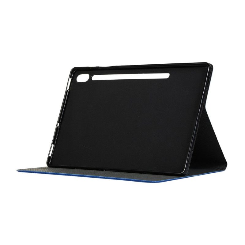 Etui Samsung Galaxy Tab S7 Szary Czarny Dobra Tkanina Etui Ochronne