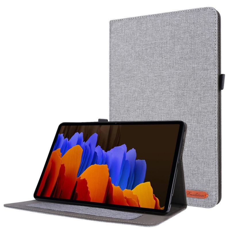 Etui Samsung Galaxy Tab S7 Szary Czarny Tkanina Premium Etui Ochronne