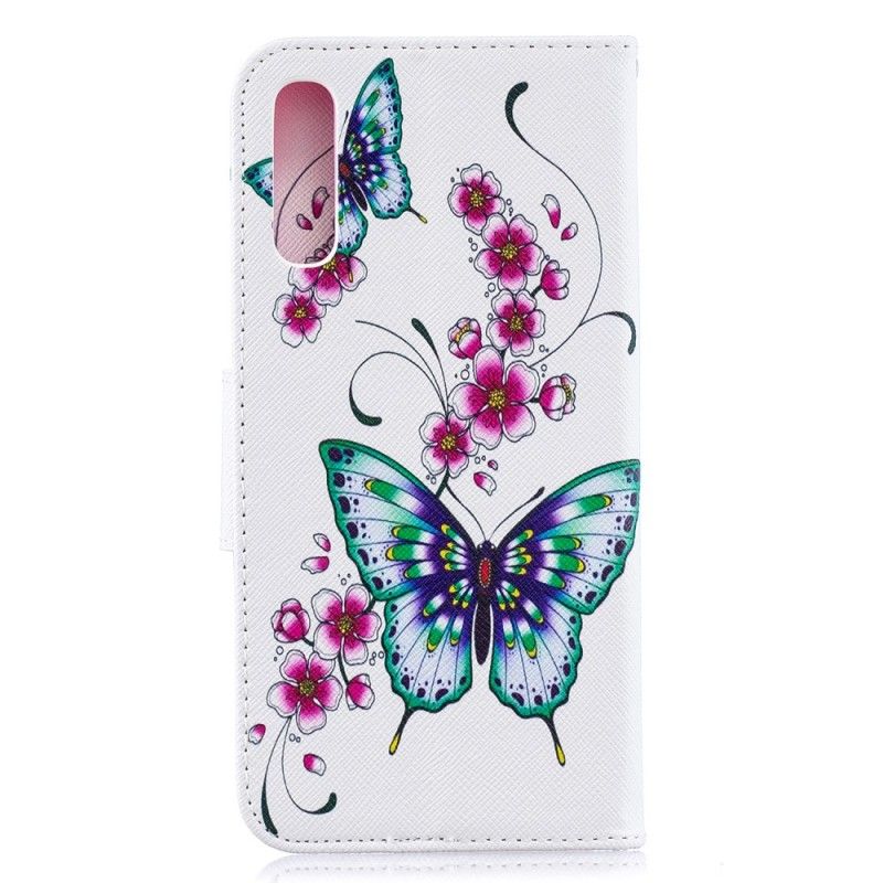 Etui Folio Samsung Galaxy A50 Cudowne Motyle Etui Ochronne