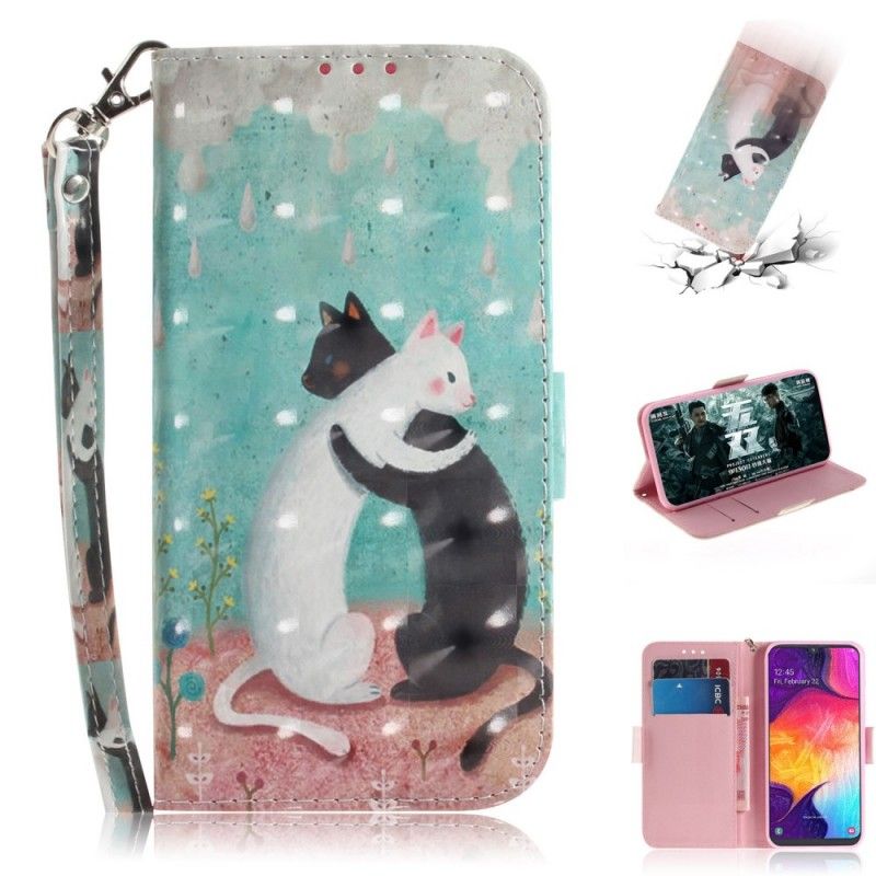 Etui Folio Samsung Galaxy A50 Koci Przyjaciele Ze Stringami