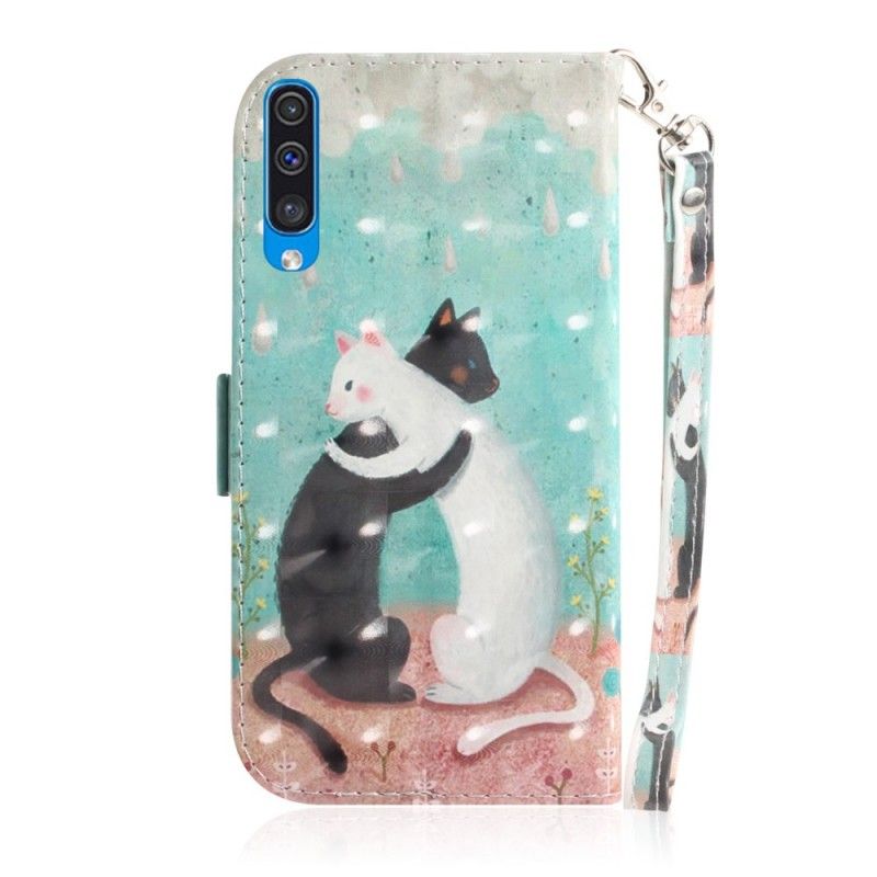 Etui Folio Samsung Galaxy A50 Koci Przyjaciele Ze Stringami