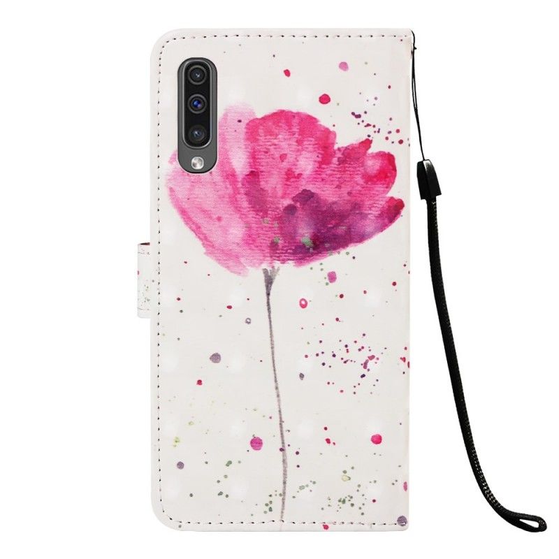 Etui Folio Samsung Galaxy A50 Mak Akwarelowy Etui Ochronne