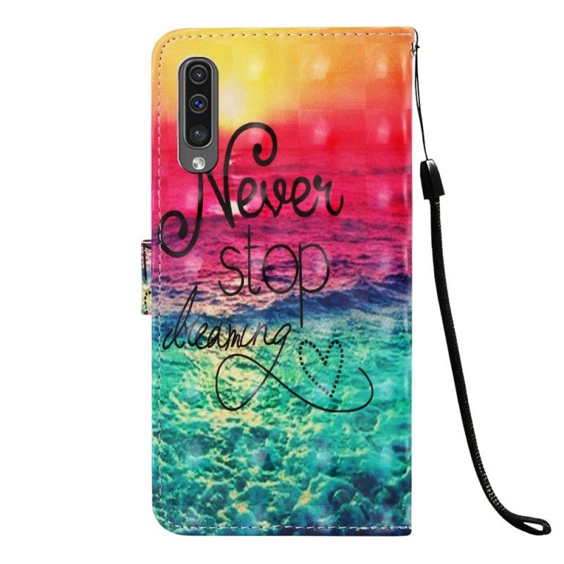 Etui Folio Samsung Galaxy A50 Nigdy Nie Przestawaj Marzyć