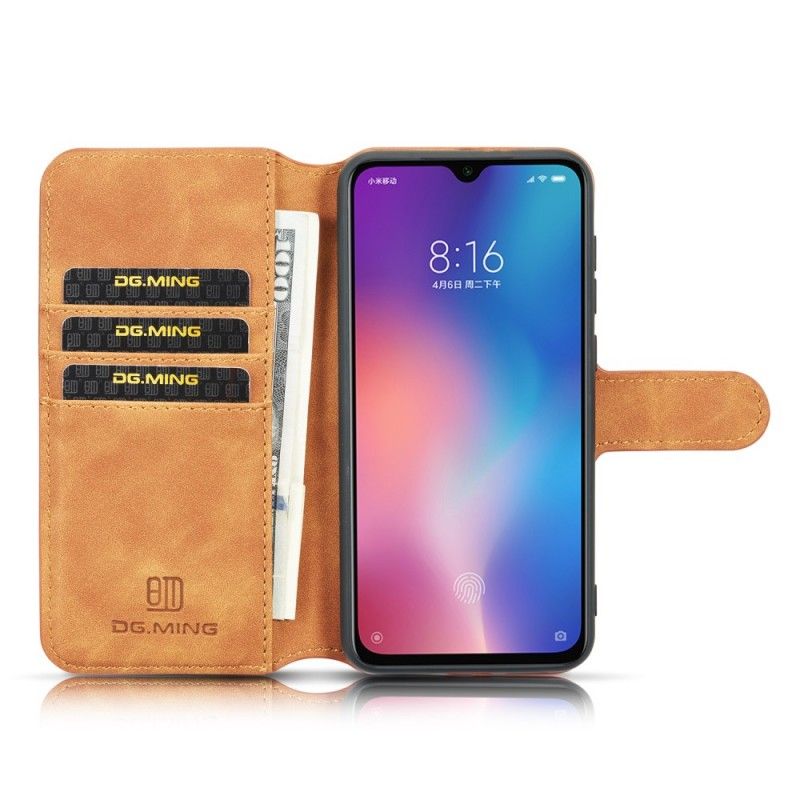 Etui Folio Samsung Galaxy A50 Szary Czarny Retro Dg.Ming