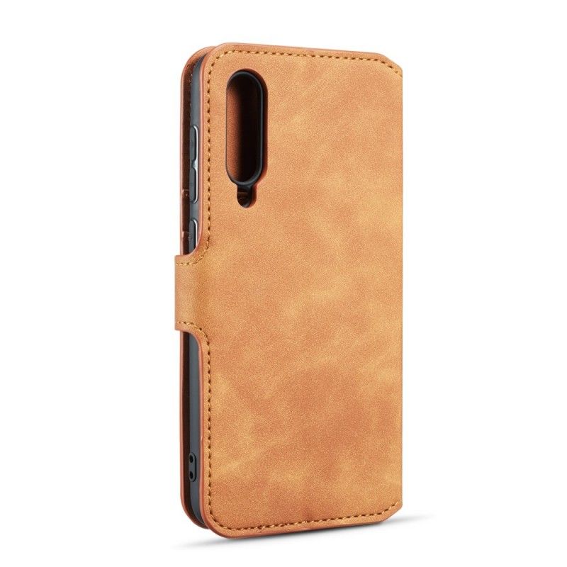 Etui Folio Samsung Galaxy A50 Szary Czarny Retro Dg.Ming