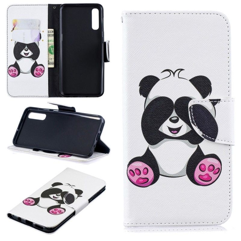 Etui Folio Samsung Galaxy A50 Zabawna Panda