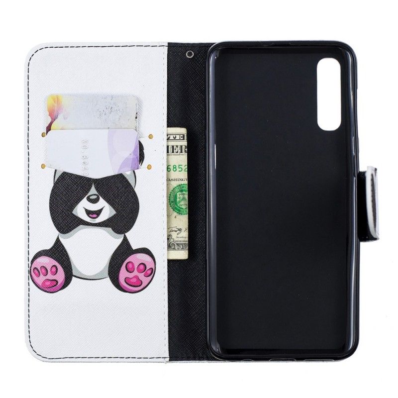 Etui Folio Samsung Galaxy A50 Zabawna Panda