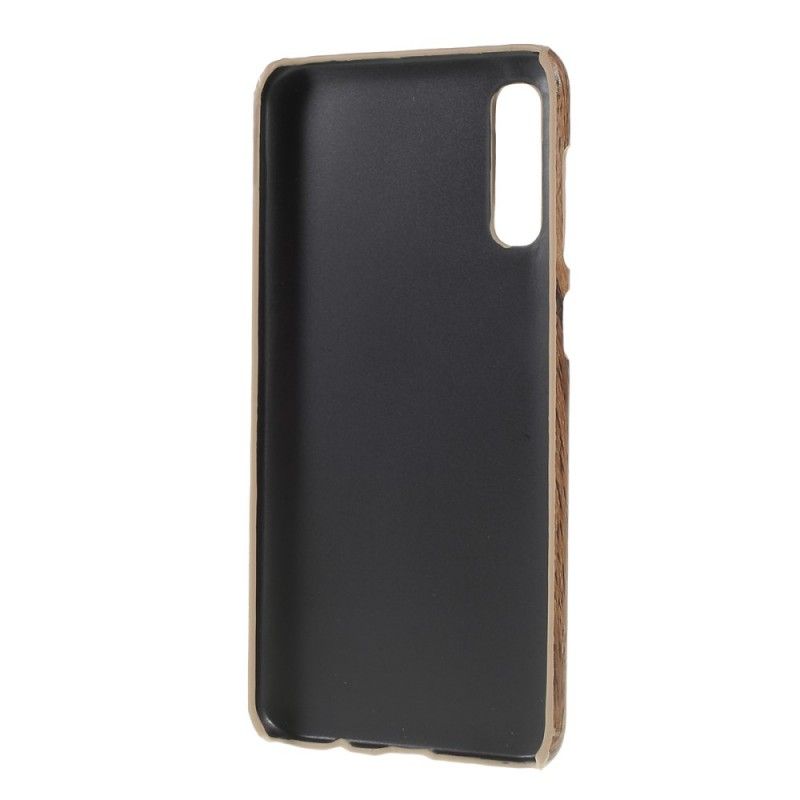 Etui Samsung Galaxy A50 Efekt Drewna Etui Ochronne