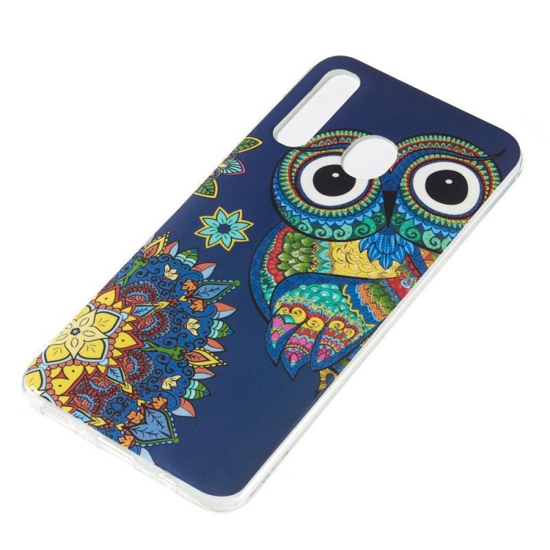 Etui Samsung Galaxy A50 Fluorescencyjna Sowa Mandala