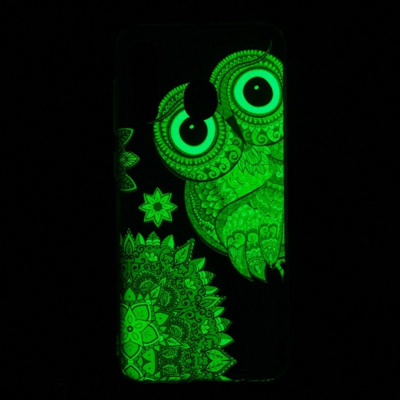 Etui Samsung Galaxy A50 Fluorescencyjna Sowa Mandala