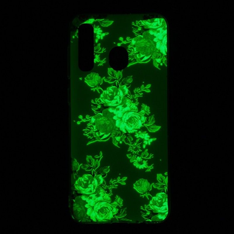 Etui Samsung Galaxy A50 Fluorescencyjne Kwiaty Wolności Etui Ochronne