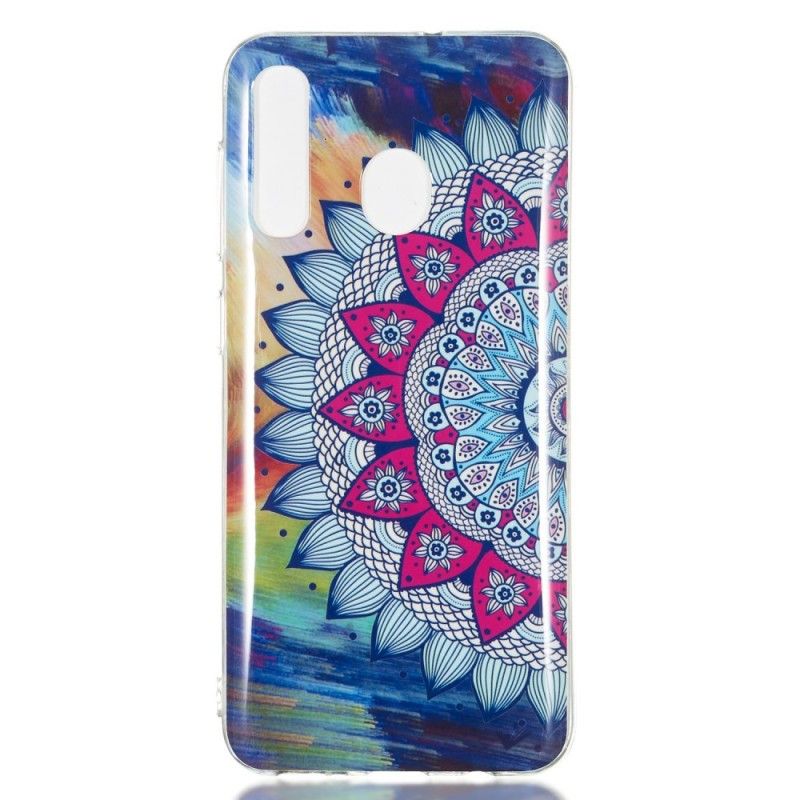 Etui Samsung Galaxy A50 Mandala W Kolorze Fluorescencyjnym