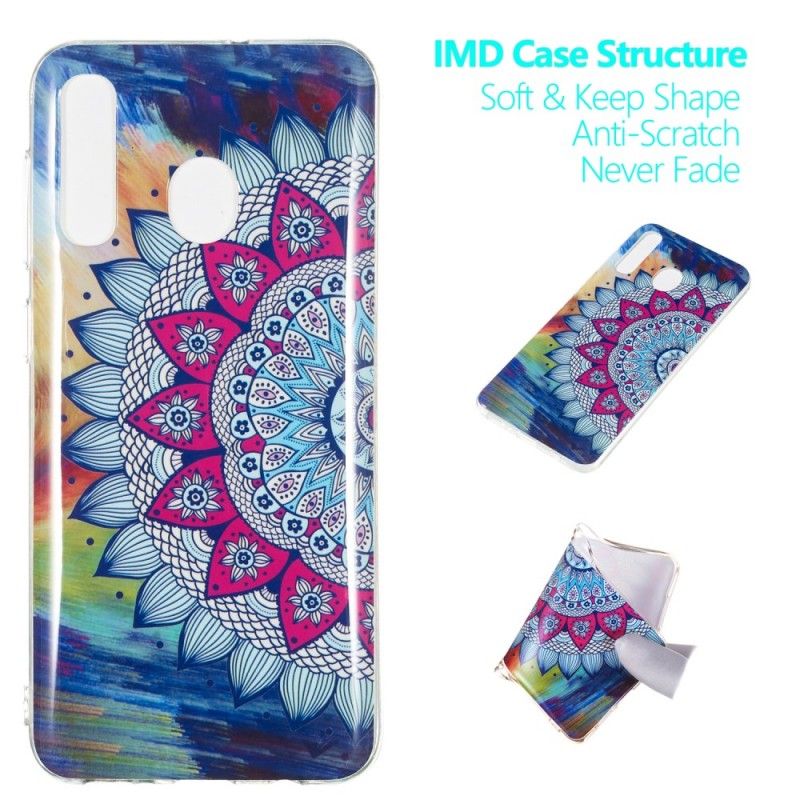 Etui Samsung Galaxy A50 Mandala W Kolorze Fluorescencyjnym