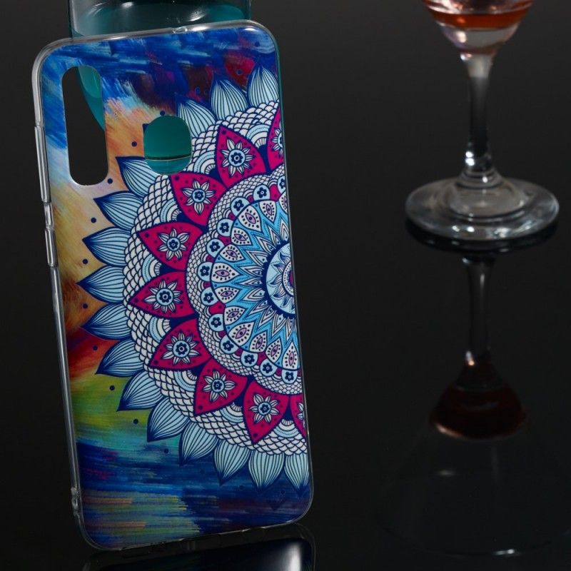 Etui Samsung Galaxy A50 Mandala W Kolorze Fluorescencyjnym