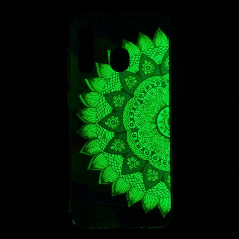 Etui Samsung Galaxy A50 Mandala W Kolorze Fluorescencyjnym