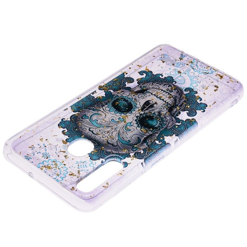 Etui Samsung Galaxy A50 Niebieska Czaszka