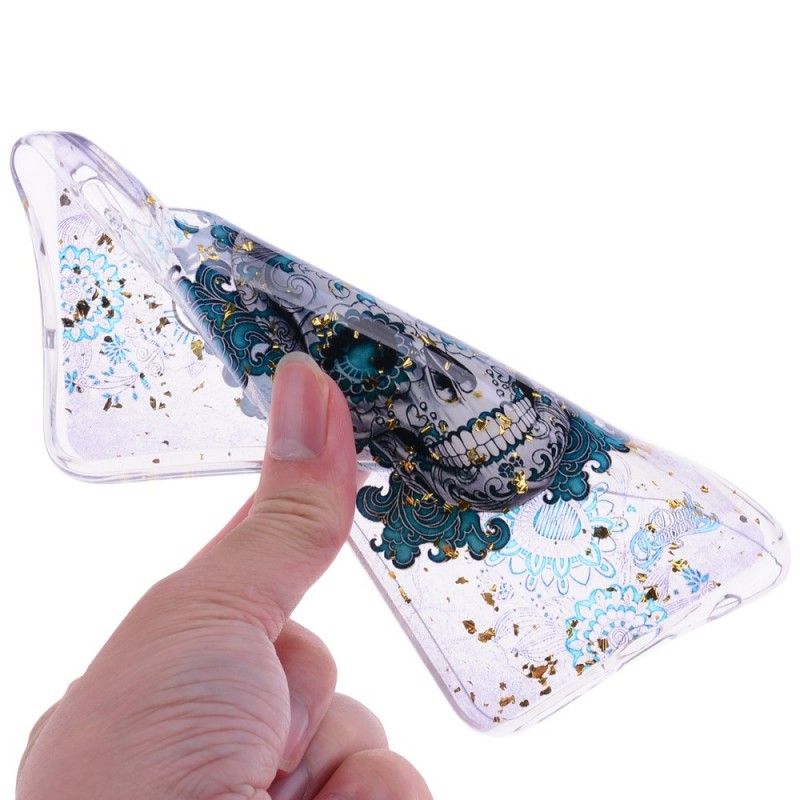 Etui Samsung Galaxy A50 Niebieska Czaszka