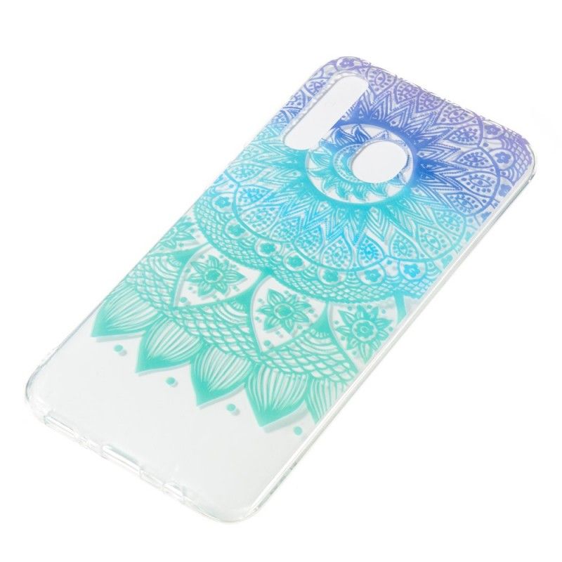 Etui Samsung Galaxy A50 Przezroczysta Niebieska Mandala Etui Ochronne