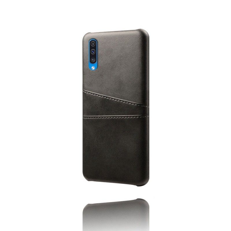 Etui Samsung Galaxy A50 Szary Czarny Posiadacz Karty Etui Ochronne