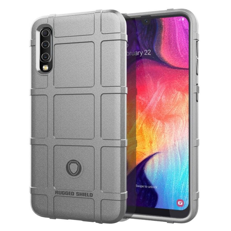 Etui Samsung Galaxy A50 Szary Czarny Wytrzymała Tarcza