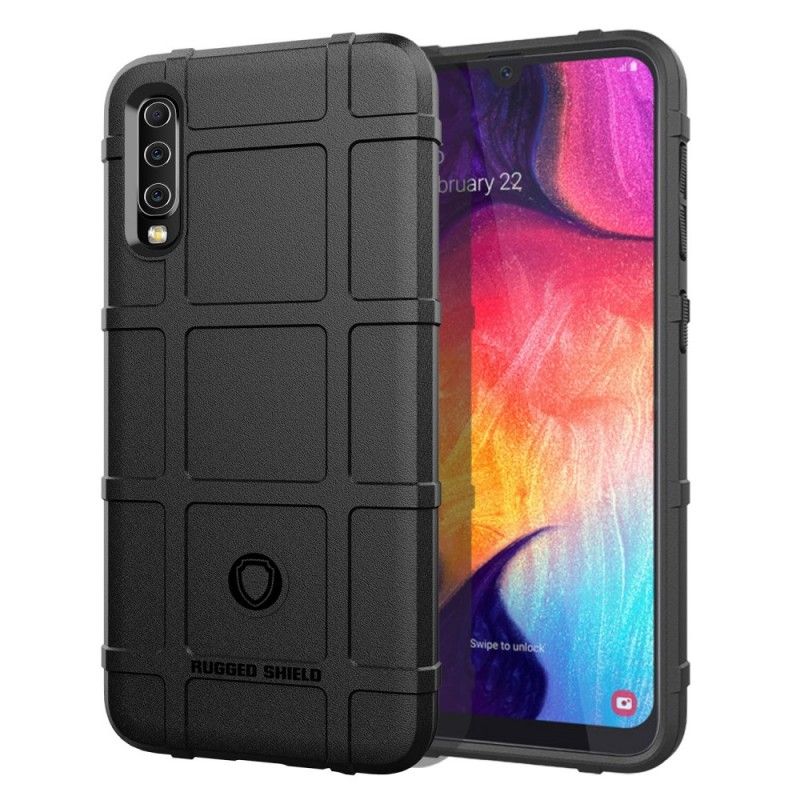 Etui Samsung Galaxy A50 Szary Czarny Wytrzymała Tarcza