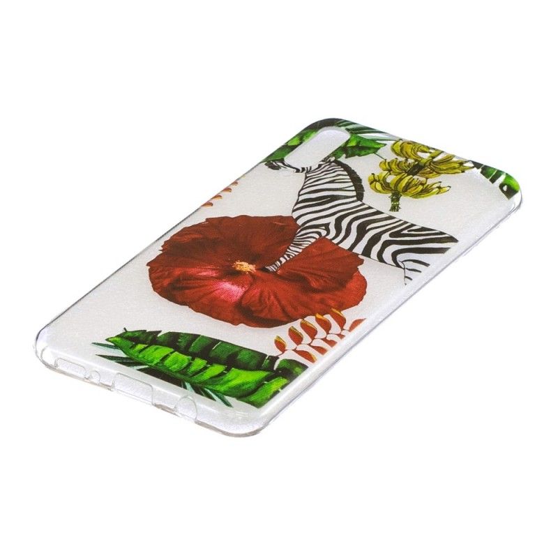 Etui Samsung Galaxy A50 Zebra I Kwiaty