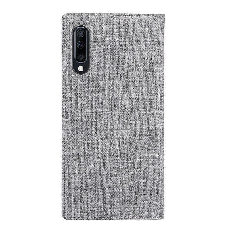 Flip Kotelot Samsung Galaxy A50 Szary Czarny Teksturowany